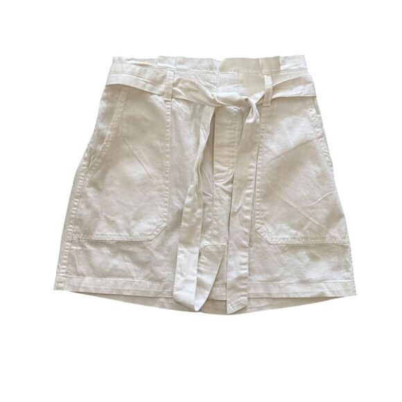 American Eagle Outfitters Paperbag Highwaisted Mini Skirt in Cream size Small - Picture 1 of 8